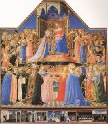 Fra Angelico The Coronation of the Virgin (mk05) oil painting on canvas